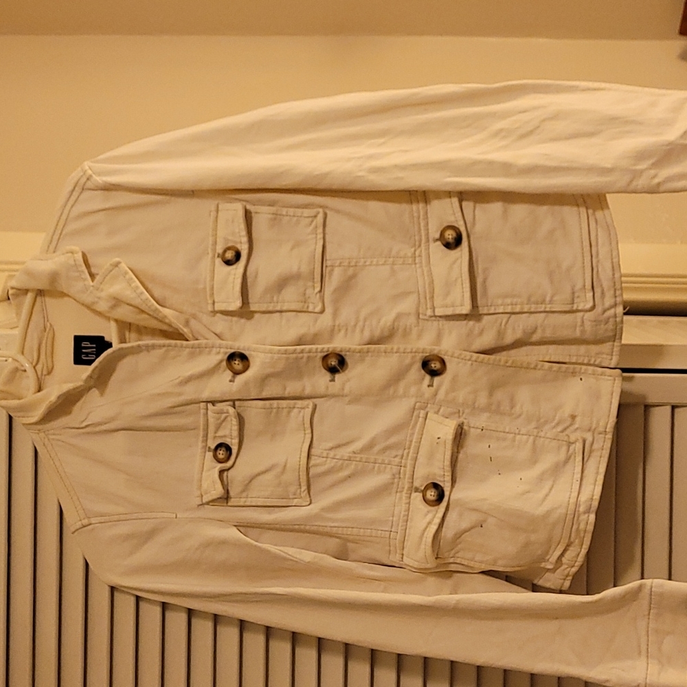 Gap off white Jean jacket
